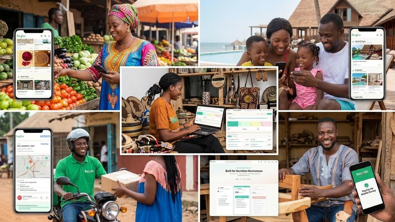 Trusted local seller serving customers at a market stall